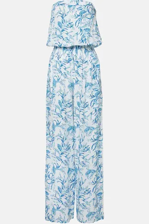 Melissa Odabash Naomi strapless cotton jumpsuit