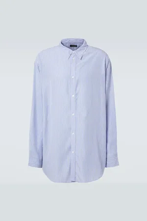 Balenciaga Flowing pinstripe oversized shirt