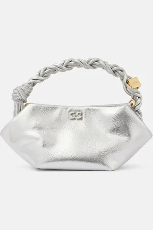 Ganni Bou Mini metallic leather shoulder bag