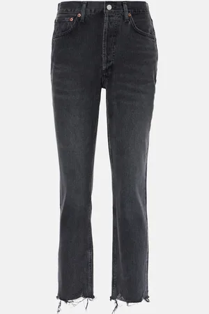 AGOLDE Riley high-rise cropped straight jeans