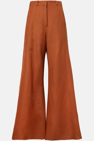 Adriana Degreas High-rise wide-leg pants