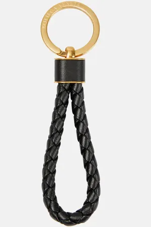 Bottega Veneta Intreccio leather keyring