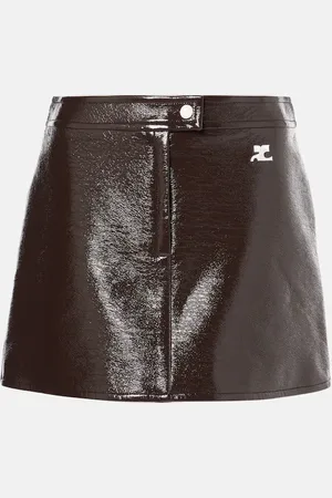 Courrèges CourrÃ¨ges Reedition vinyl miniskirt