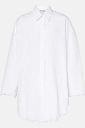 Juliet Dunn Floral cotton poplin shirt