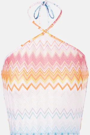 Missoni Zig Zag halter-neck top