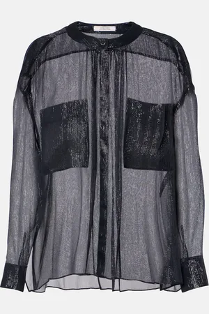 Dorothee Schumacher Silk-blend lamÃ© shirt
