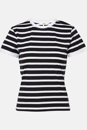 Frame Striped cotton jersey T-shirt