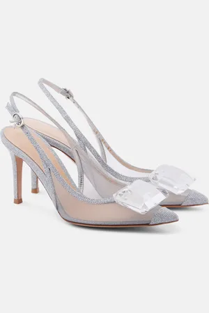 Gianvito Rossi Jaipur mesh slingback pumps