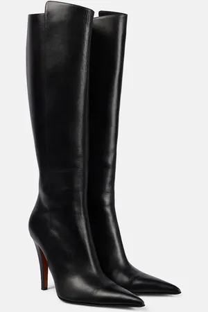 Alexander McQueen Birdee leather knee-high boots