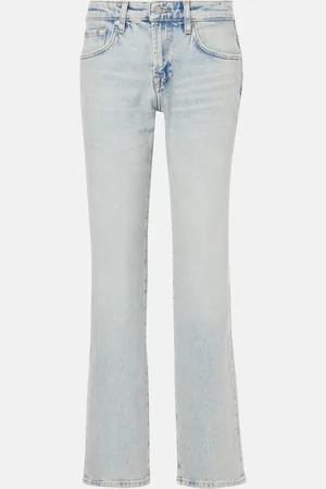7 for all Mankind Mid-rise straight jeans