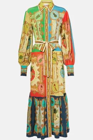 ALÉMAIS AlÃ©mais Monte printed linen shirt dress