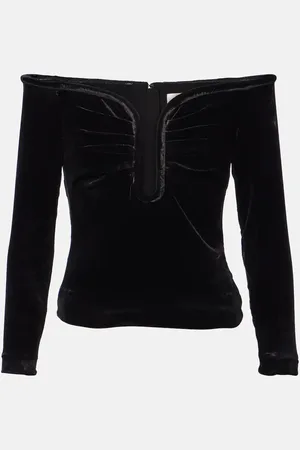Roland Mouret Off-shoulder velvet top