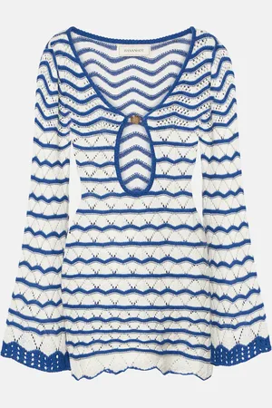 Bananhot Rey striped crochet beach dress