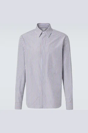Bottega Veneta Striped cotton and linen shirt