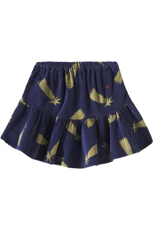 Bobo Choses Shooting Stars cotton velvet skirt