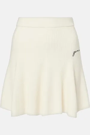 Ganni Wool and cashmere miniskirt