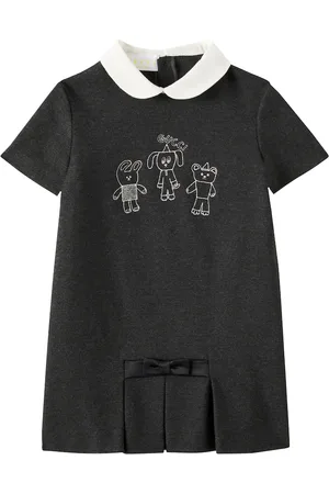 Gucci Baby embroidered cotton jersey dress