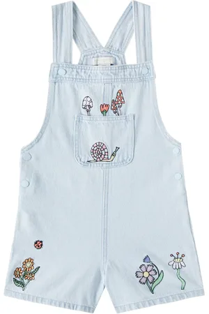 Stella McCartney Embroidered cotton overalls