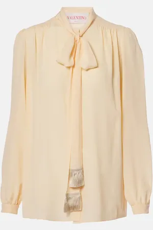 VALENTINO Silk crÃªpe de chine shirt