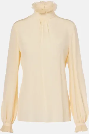 VALENTINO Silk crÃªpe de chine shirt