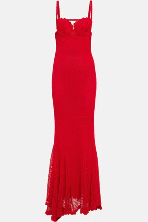 BLUMARINE Crochet maxi dress