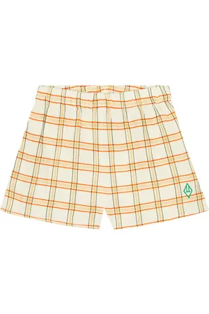 The Animals Observatory Calm Pants checked cotton shorts