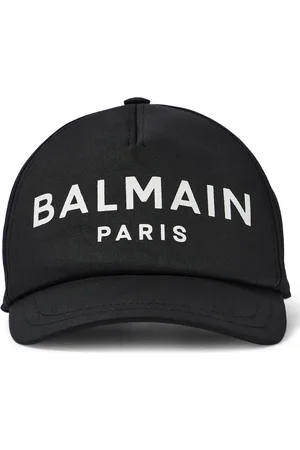 Balmain Logo cotton baseball cap