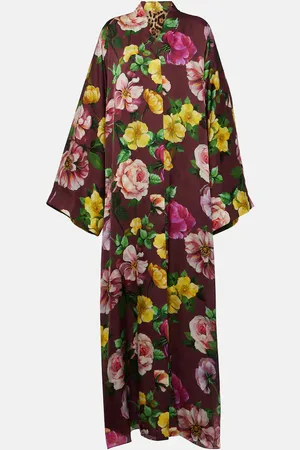 Dolce & Gabbana Printed silk maxi dress
