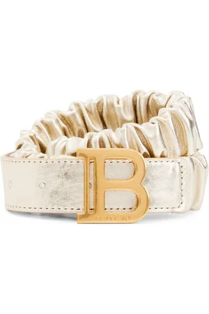 Balmain Logo leather belt