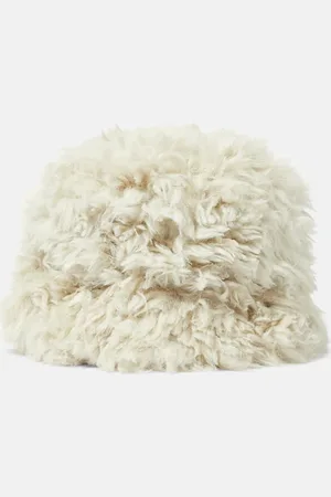 Goldbergh Bird faux fur bucket hat