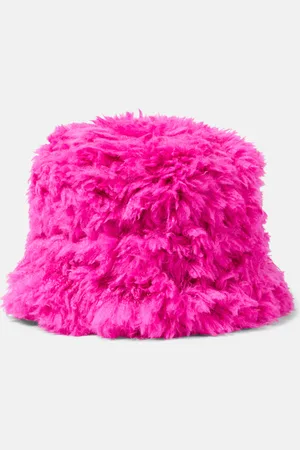 Goldbergh Bird faux fur bucket hat