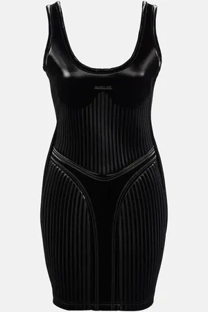 MUGLER Embossed minidress
