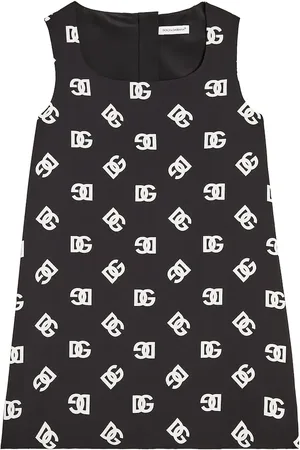 Dolce & Gabbana Logo silk-blend dress