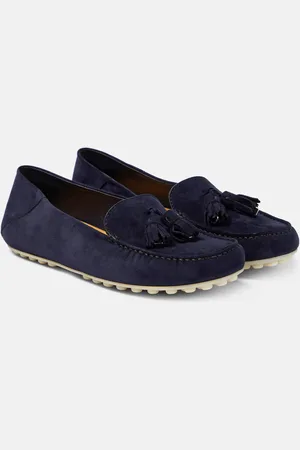 Loro Piana Dot Sole suede moccasins