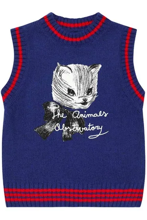 The Animals Observatory Bat knit sweater vest