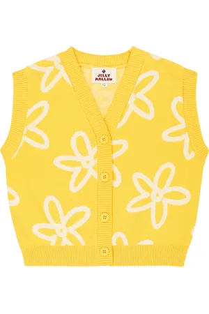 Jelly Mallow Floral cotton sweater vest