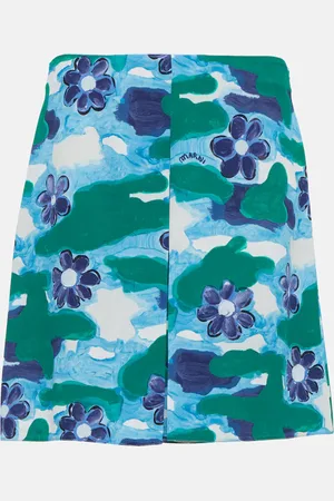 Marni Printed cady miniskirt