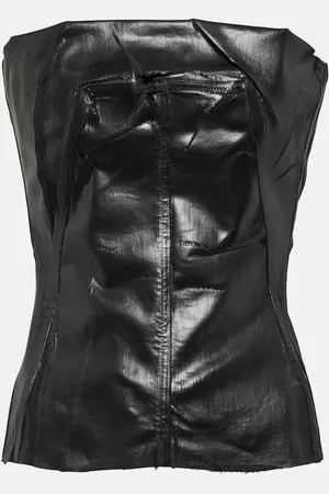 Rick Owens Coated denim bustier