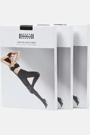 Wolford Velvet De Luxe 66 set of 3 tights