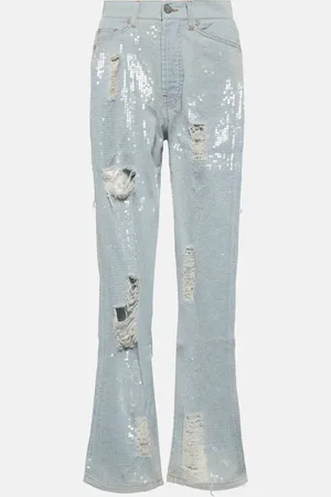 Palm Angels Embellished straight jeans