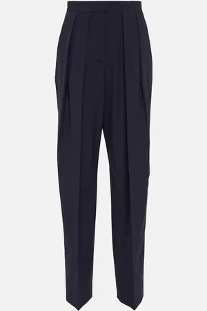 Stella McCartney Pleated high-rise tapered pants