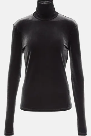 Proenza Schouler White Label velvet turtleneck top