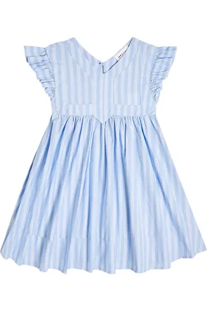 MORLEY Honey Cassis striped cotton dress