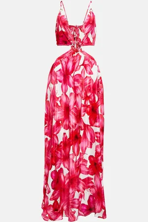 ALEXANDRA MIRO Colette floral cutout maxi dress