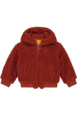OFF-WHITE Logo faux shearling hoodie