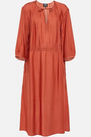 A.P.C. Eve pleated jersey midi dress