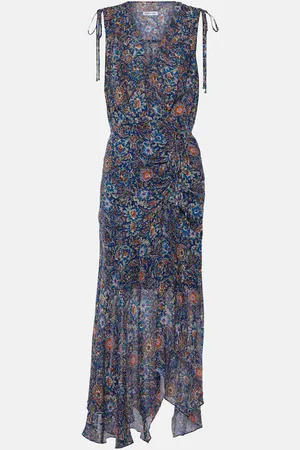 VERONICA BEARD Dovima floral silk midi dress