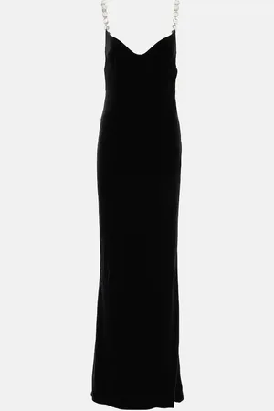 GALVAN Avedon embellished velvet gown