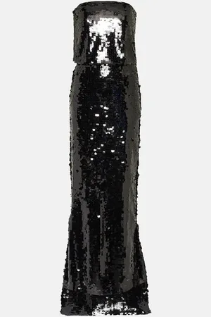 EMILIA WICKSTEAD Josiah strapless sequin gown