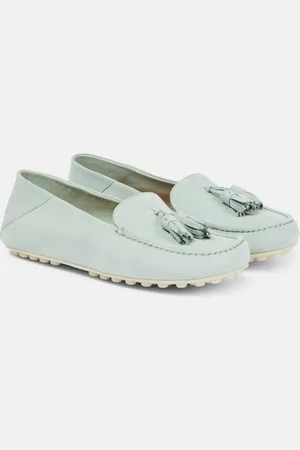 Loro Piana Dot Sole suede moccasins